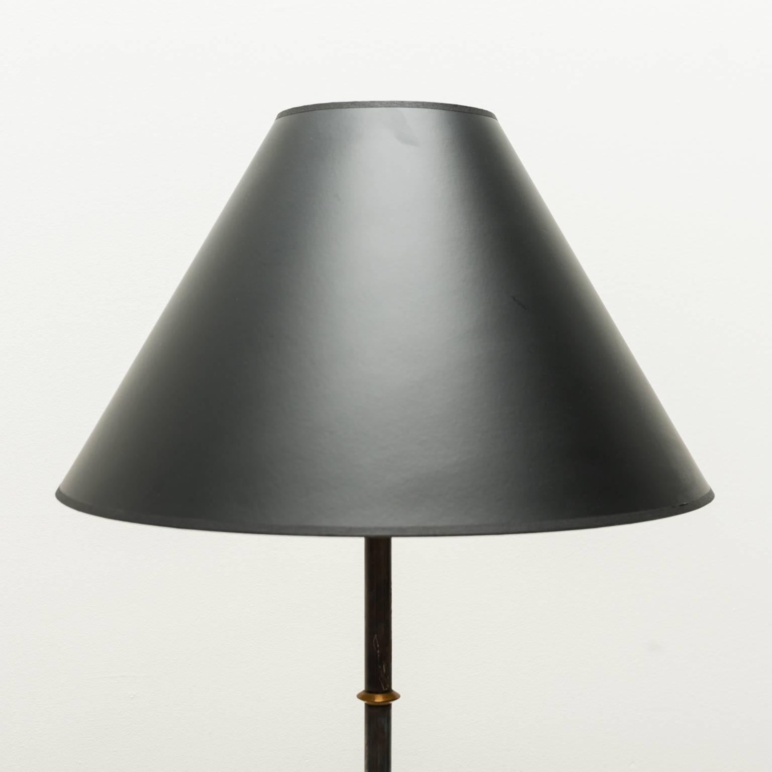 French Jacques Adnet Star-Base Floor Lamp, France, 1950s For Sale