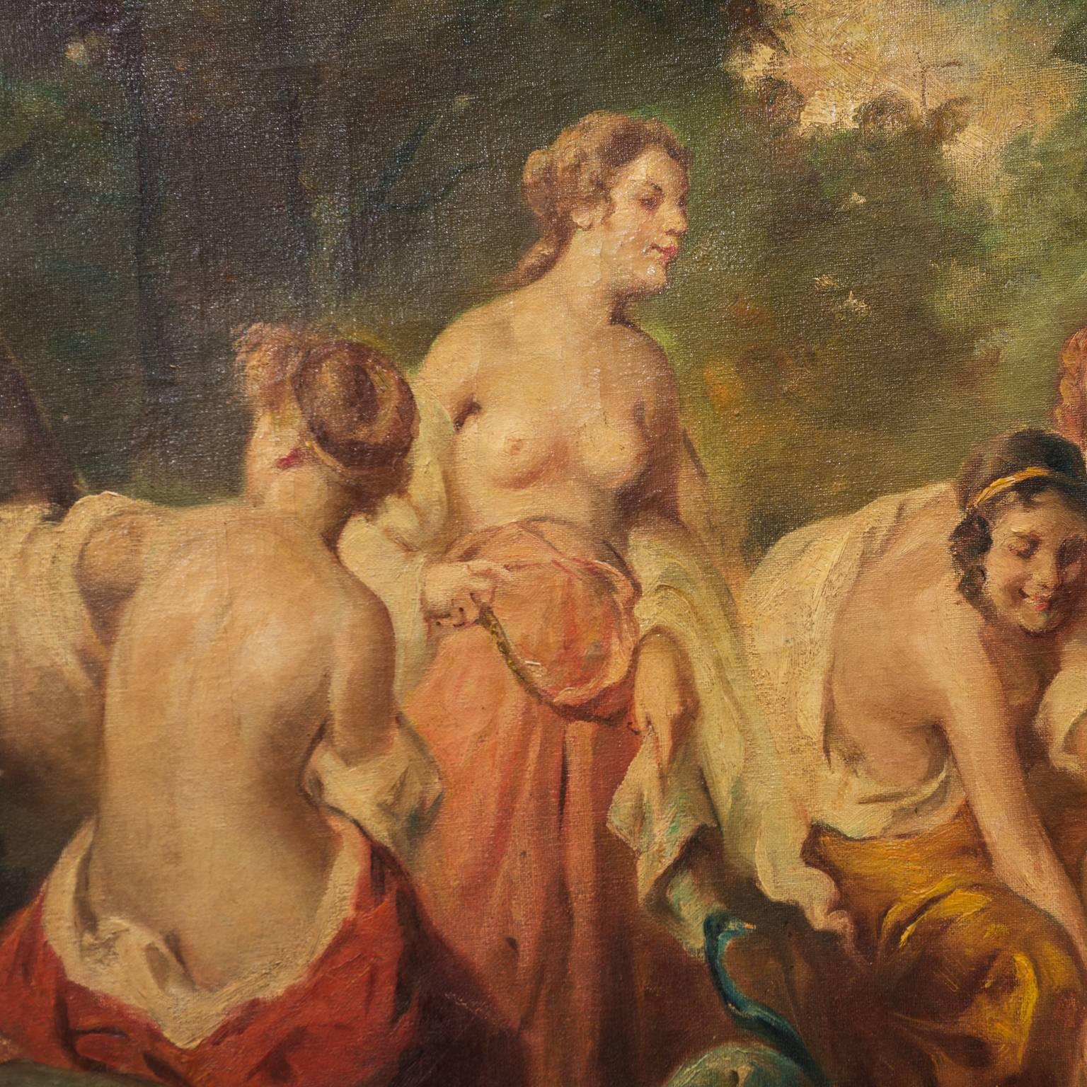 painting of nymphs