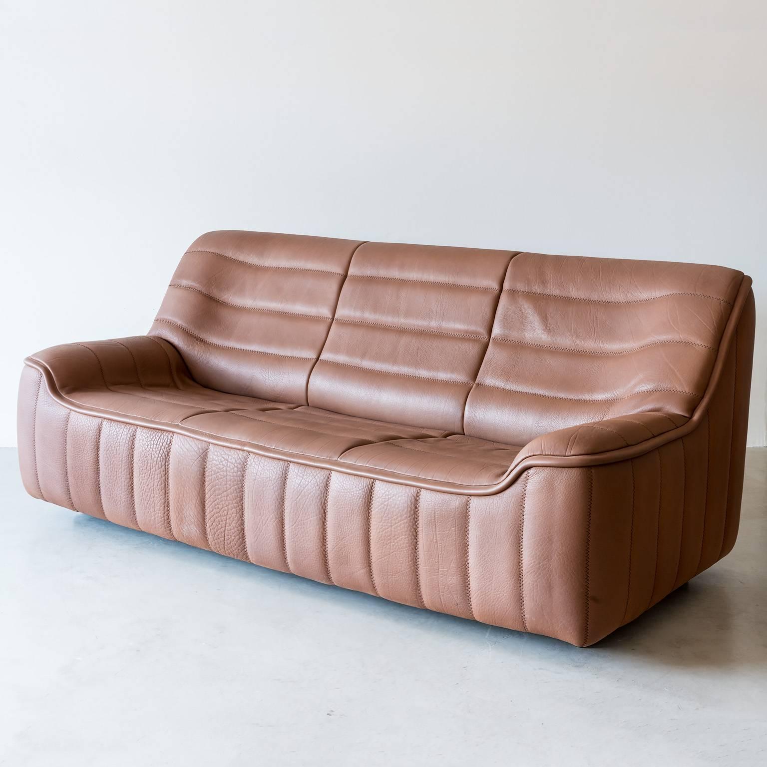 A rare model DS84 three-seat sofa be De Sede in perfect original condition, Switzerland, 1970s.