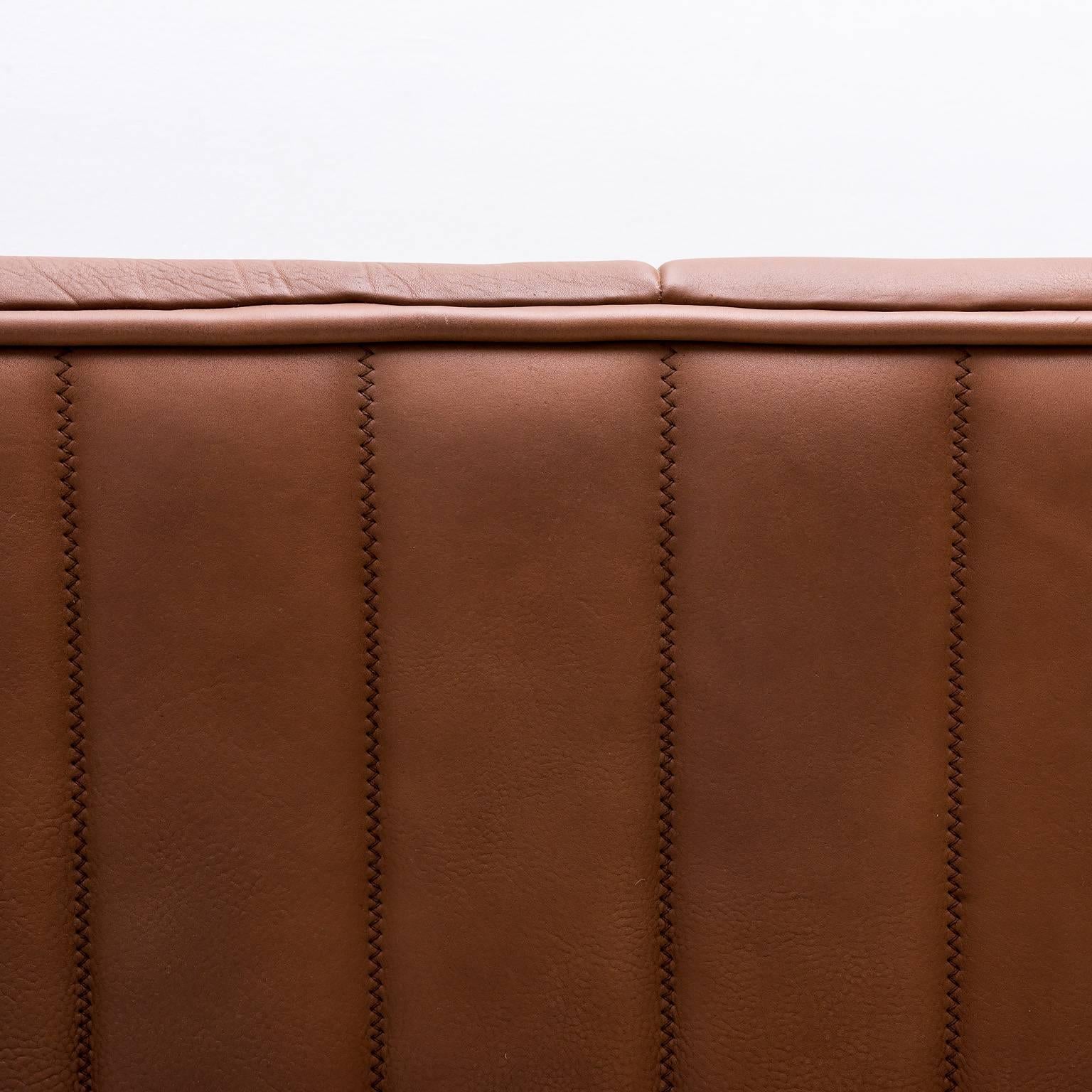 Late 20th Century Pristine Original De Sede Model Ds84 Sofa in Cognac Buffalo Leather, 1970s
