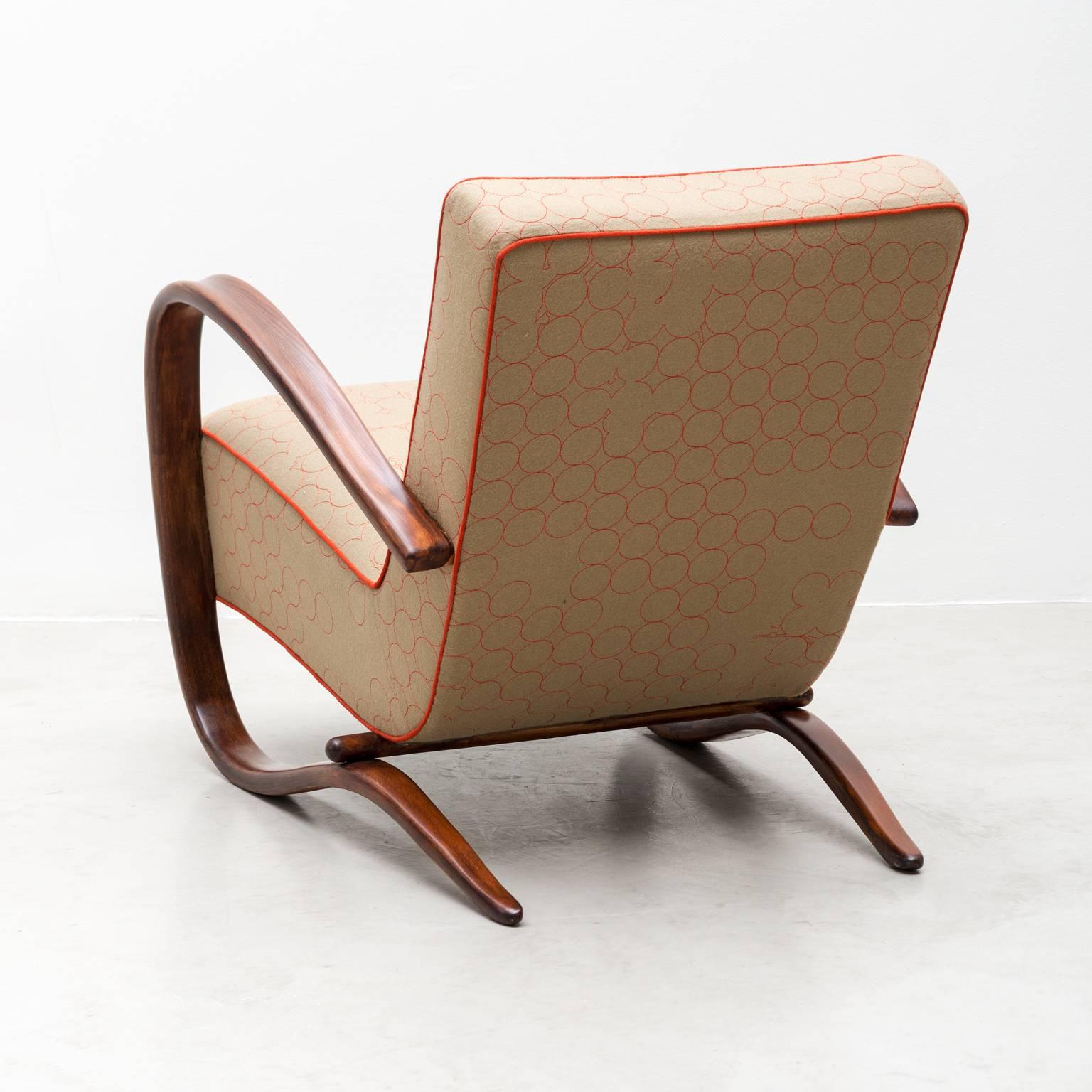 Pair of Lounge Chairs H269 by Jindrich Halabala, Czechoslovakia, 1930s 1