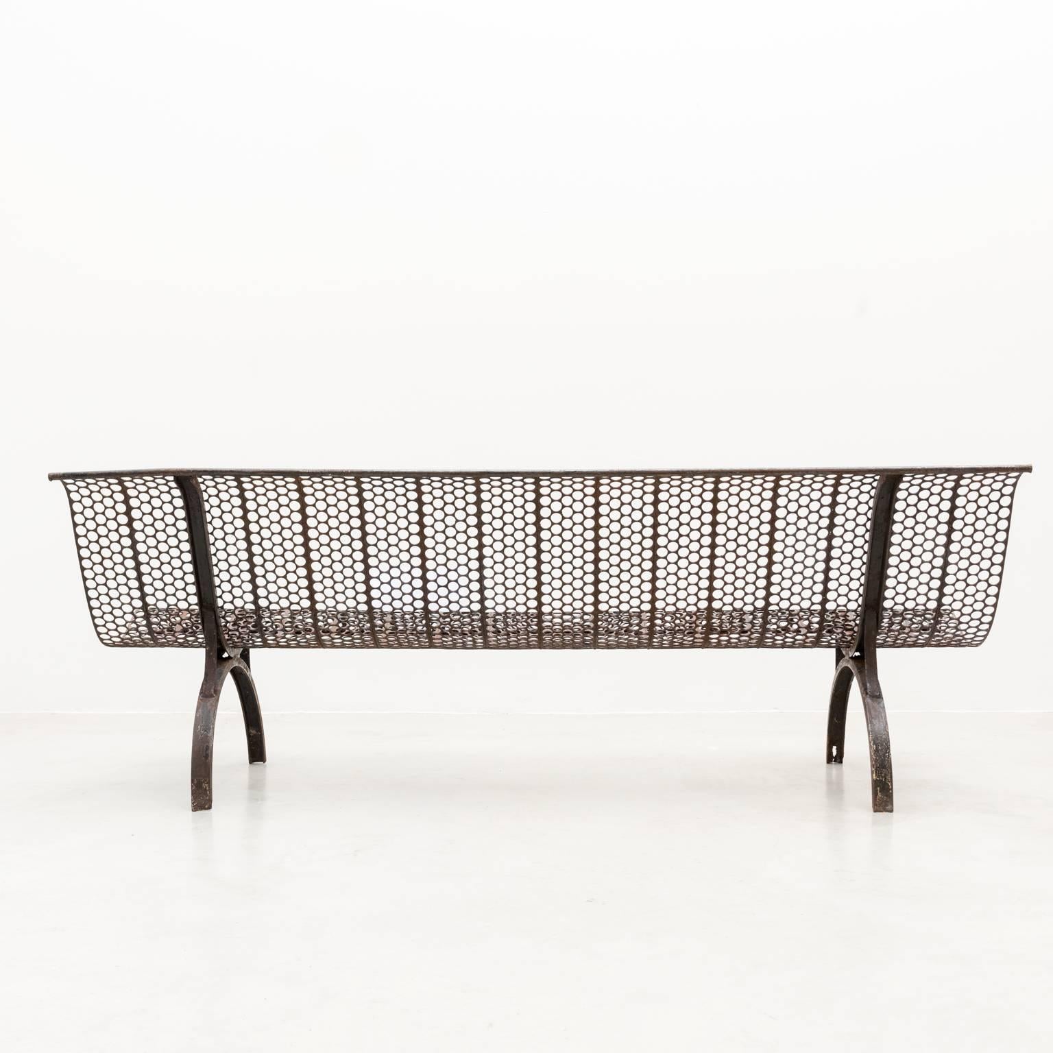 Paris Park Bench in Wrought Iron, Mid-20th Century 1