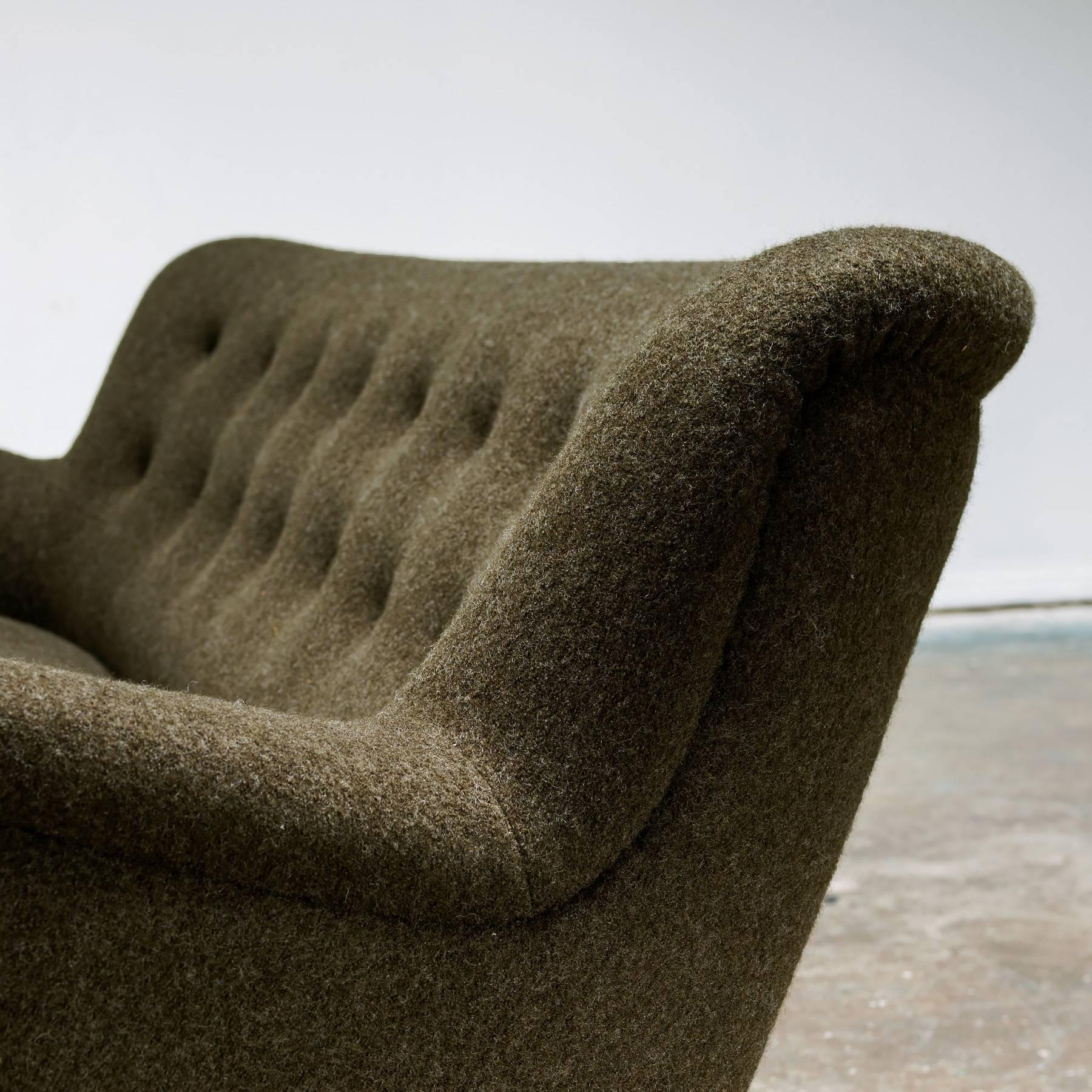 Danish Cabinetmaker's Three-Seat Sofa, 1940s 1