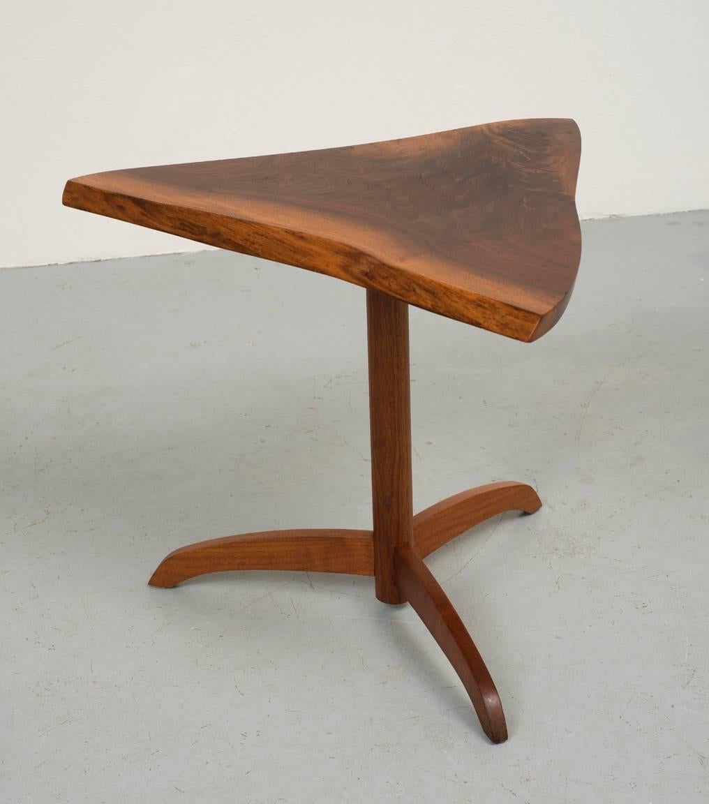 American Black Walnut Side Table by George Nakashima, 1977