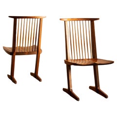 Pair of Conoid Chairs by George Nakashima, 1982