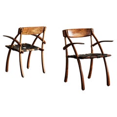 Rare Pair of Wishbone Armchairs by Arthur Espenet Carpenter