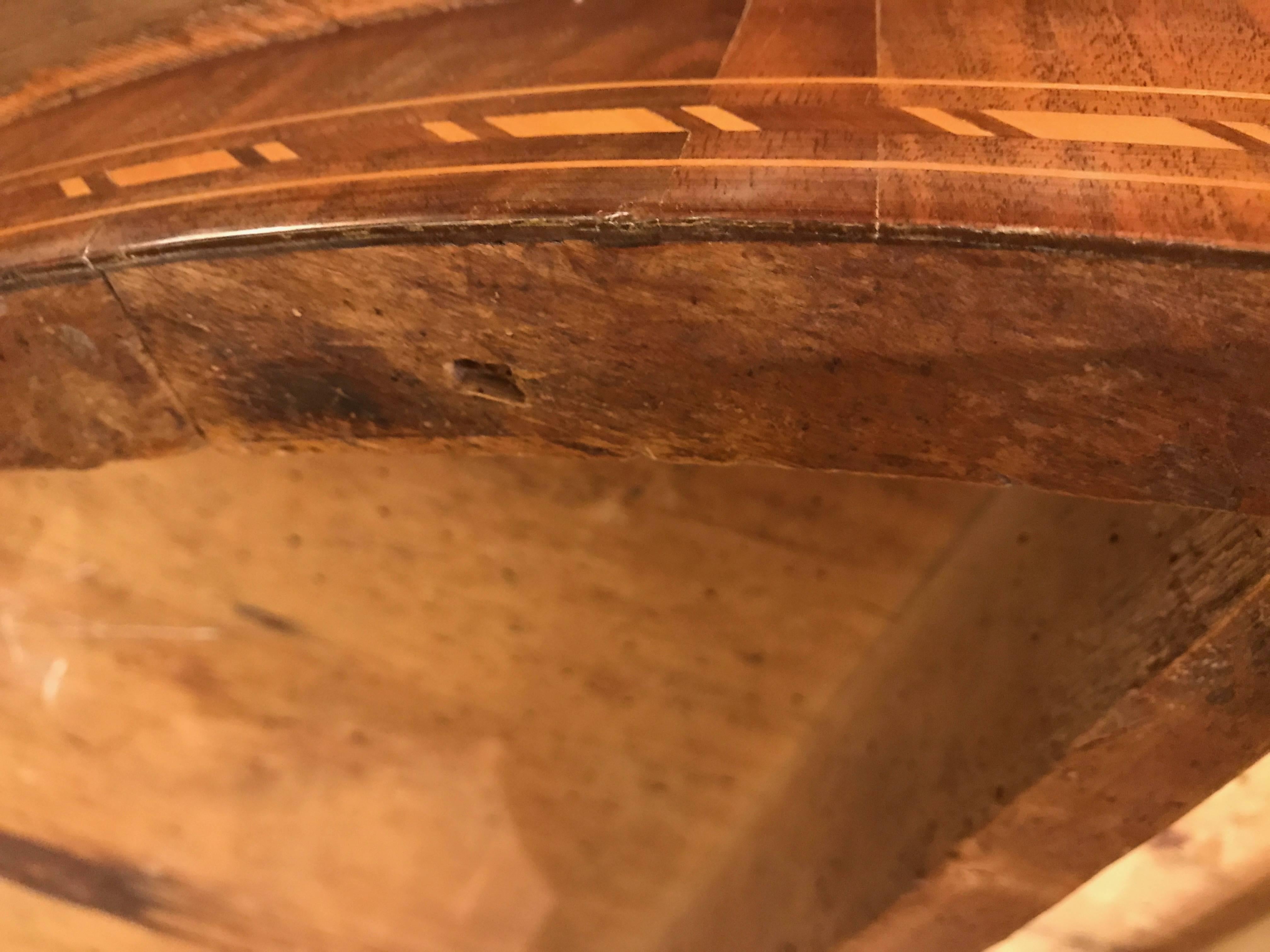 19th Century Italian Marquetry Center Circular  Table from Rolo  10