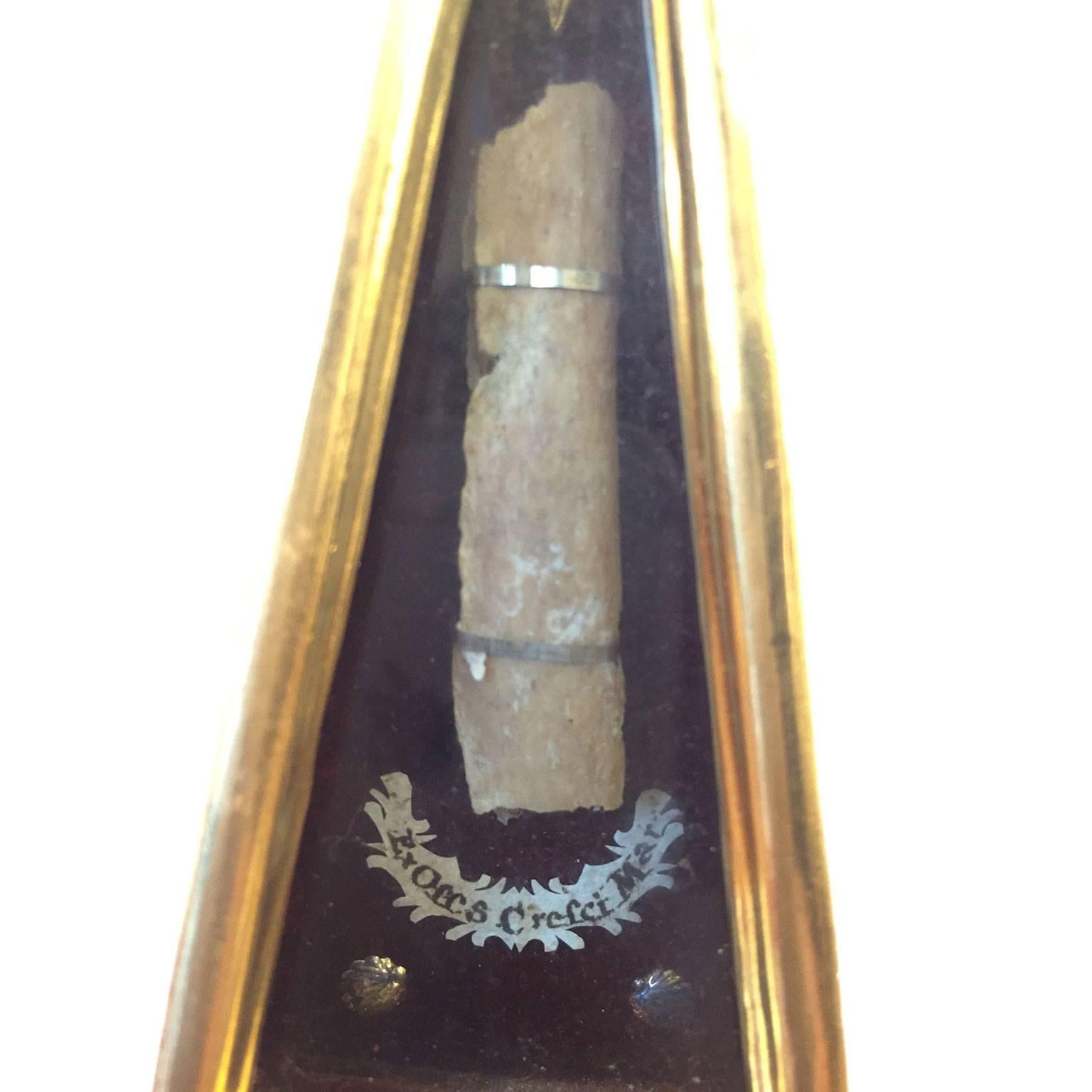 Bone Mid-18th Century Italian Obelisk-Shaped Showcase Reliquary