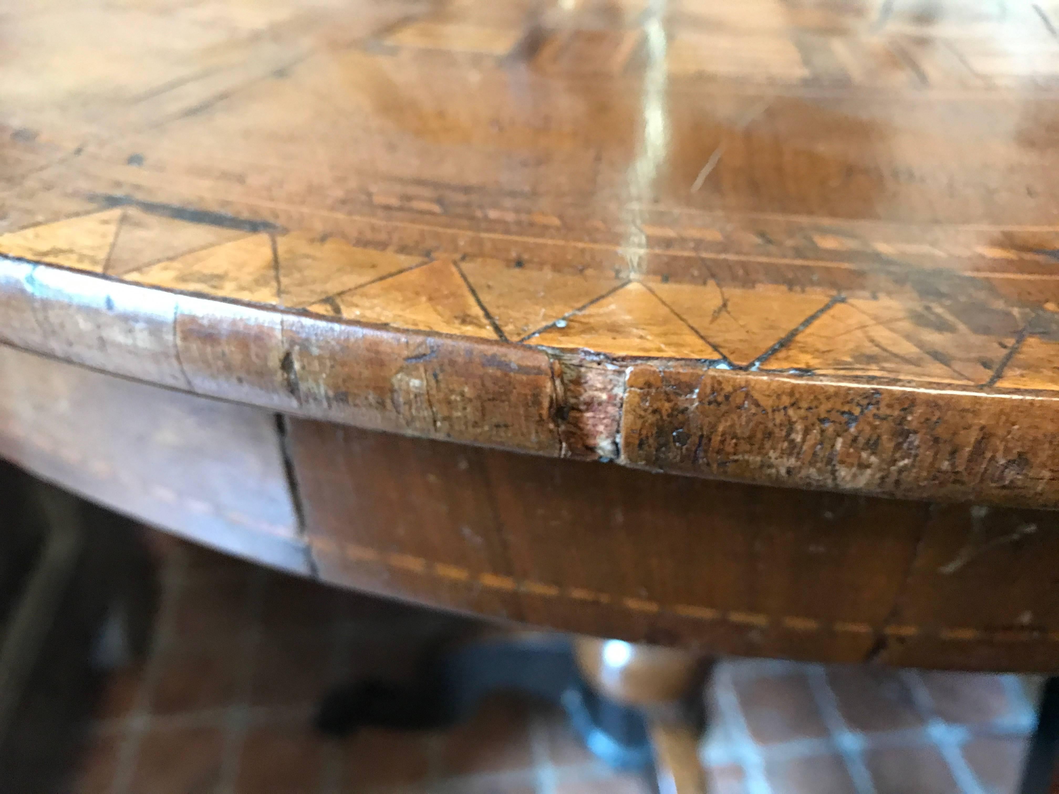 Mid-19th Century Italian Marquetry Circular Centre Table from Rolo 5