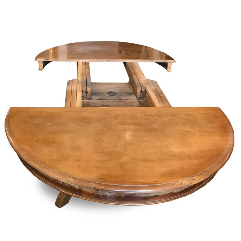 Mid-19th Century Italian Extendable Oval Walnut Dining ...