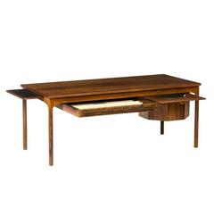 Danish Mid-Century Modern Coffee Table with Drawers for Handicraft Materials 5