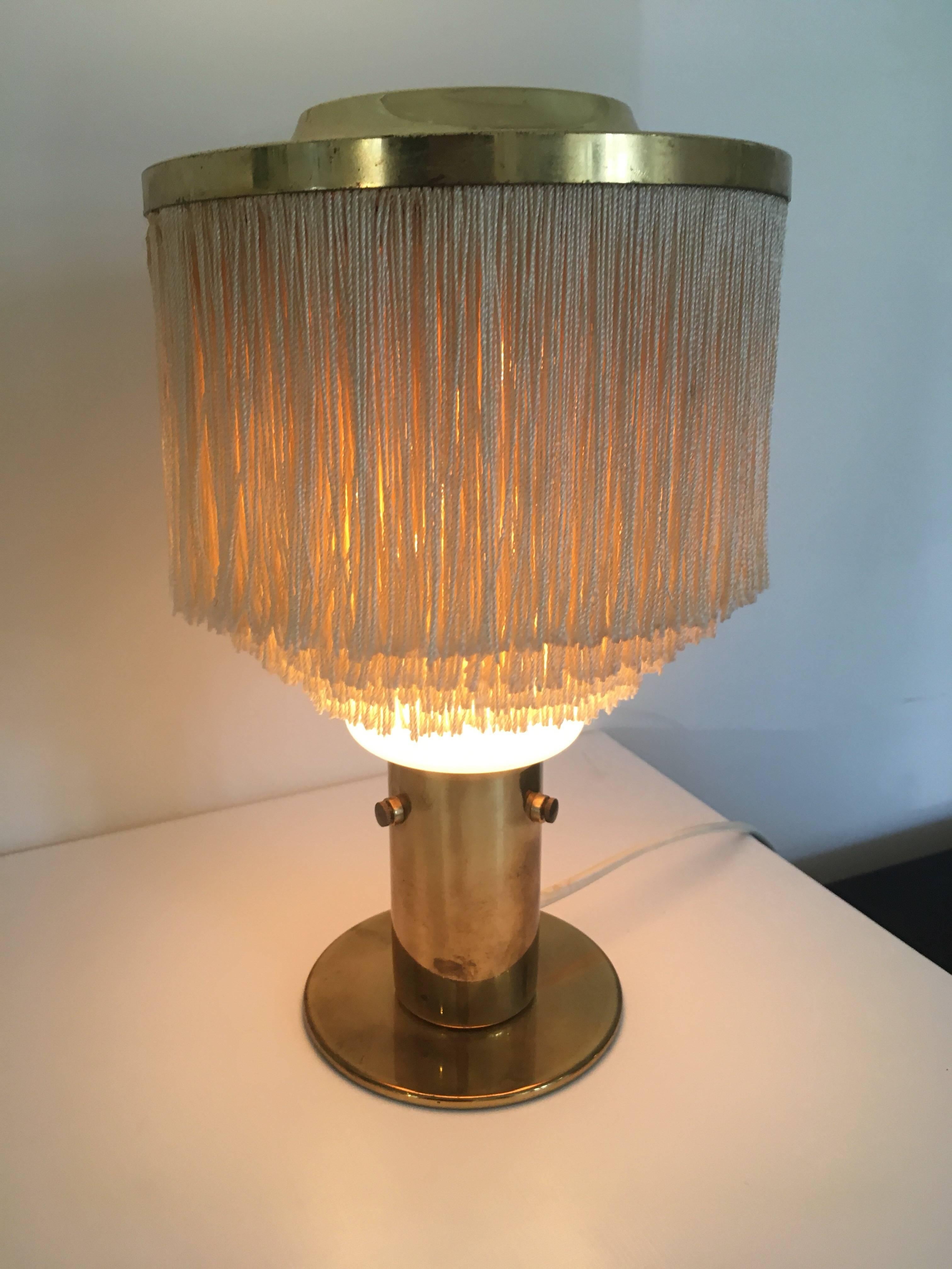 Pair of Fringed Hans-Agne Jakobsson Table Lamps, Model B-145 2