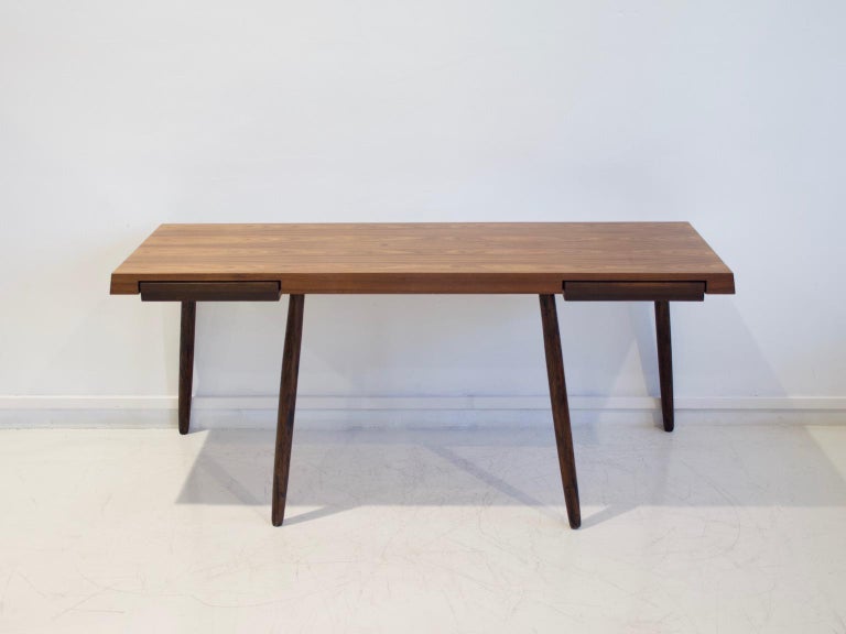 Minimalist Style Danish Wooden Writing Table By B G Design For Minimalist Style Danish Wooden Writing Table By B G Design In Good Condition For Madrid
