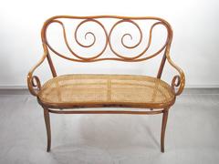 Divano in bengala e rattan di August Thonet
