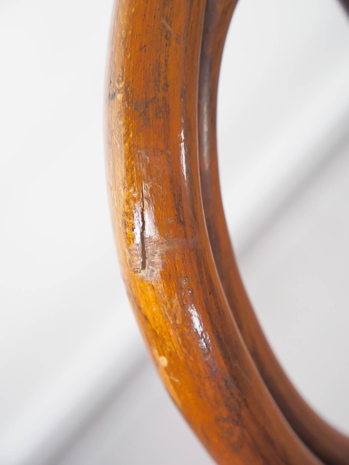 Austrian Bentwood and Rattan Settee by August Thonet