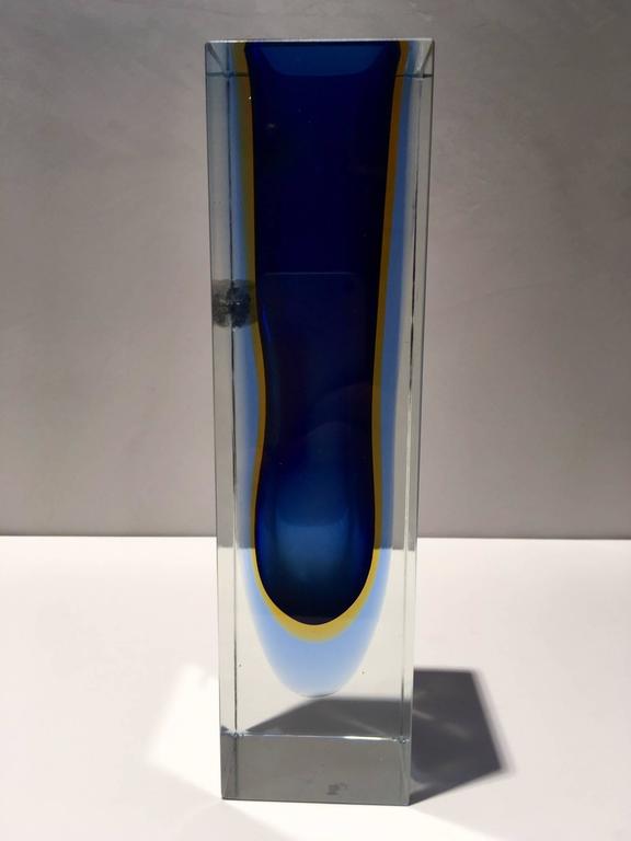 Set of Flavio Poli Murano Glass Centerpieces Vase, Ashtray and Soap