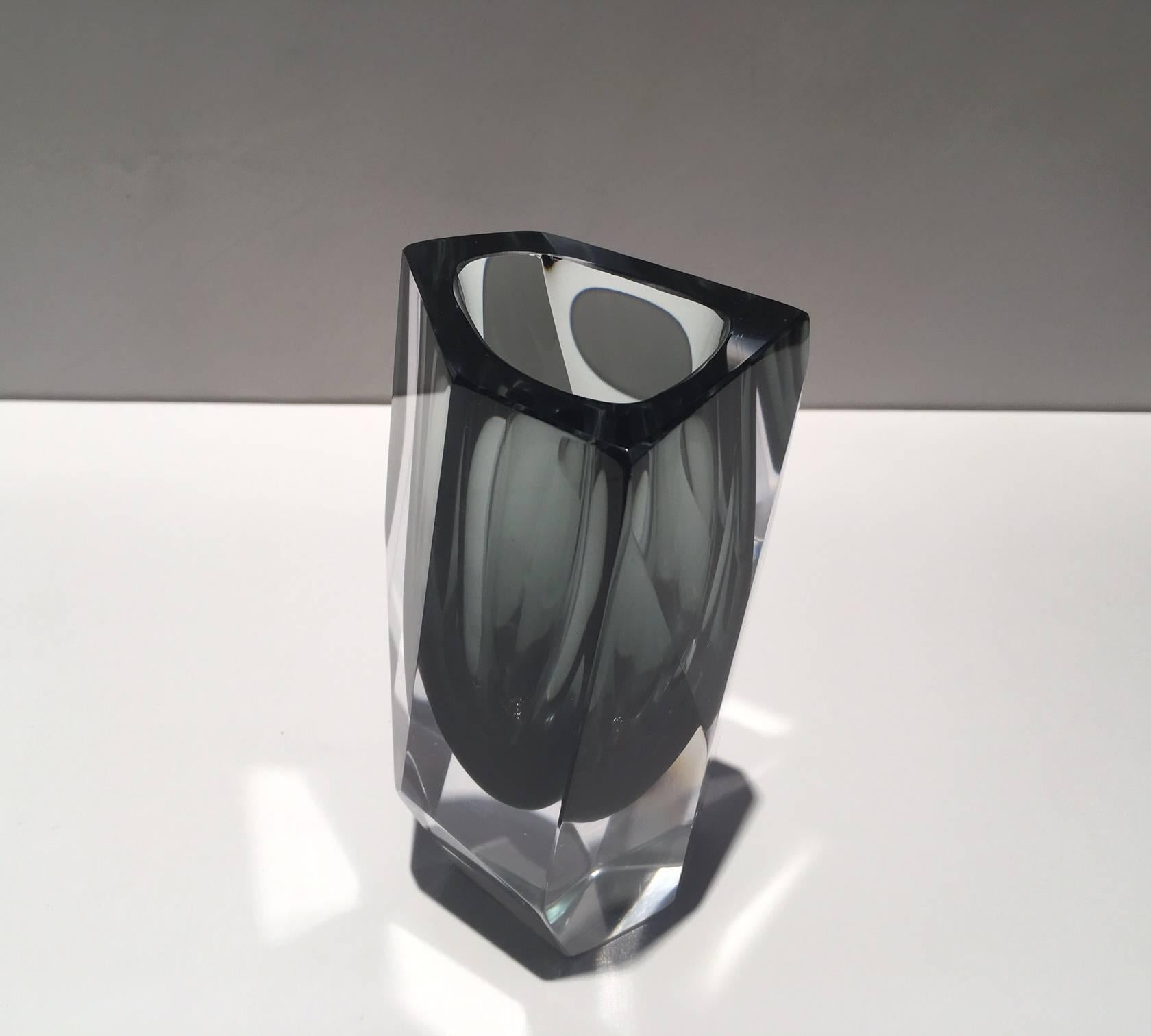 Flavio Poli Murano Glass Vase and Ashtray Set 1