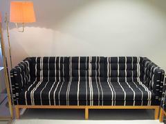 Mid-Century Danish Erik Jørgensen Three-Seat Striped Sofa