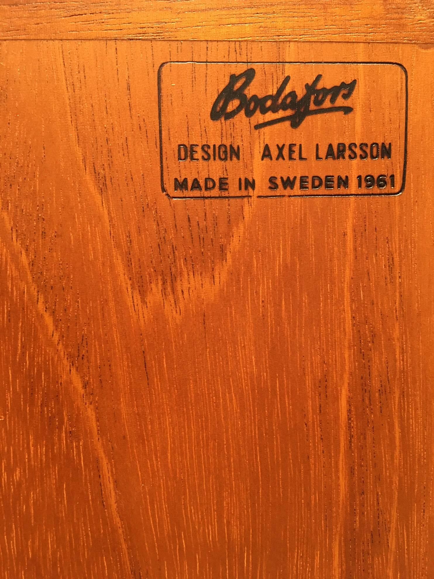 Scandinavian Modern Axel Larsson Teak Cabinet by Bodafors, Sweden