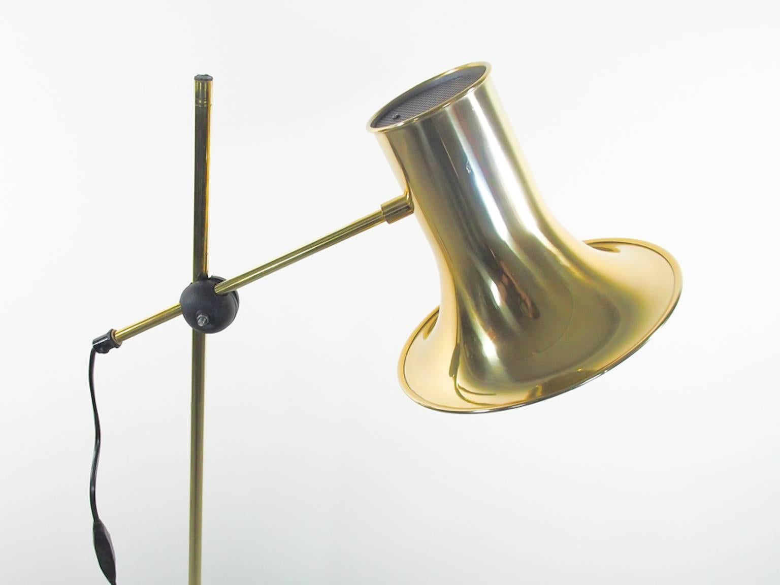 Mid-Century Swedish Brass Floor Lamp by Hemi In Good Condition In Madrid, ES