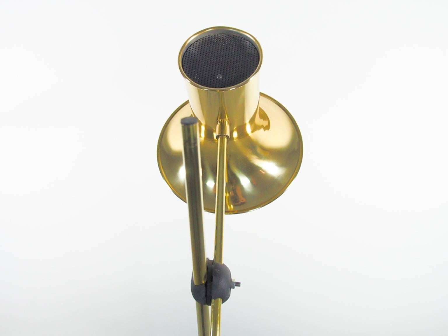Mid-Century Swedish Brass Floor Lamp by Hemi 3
