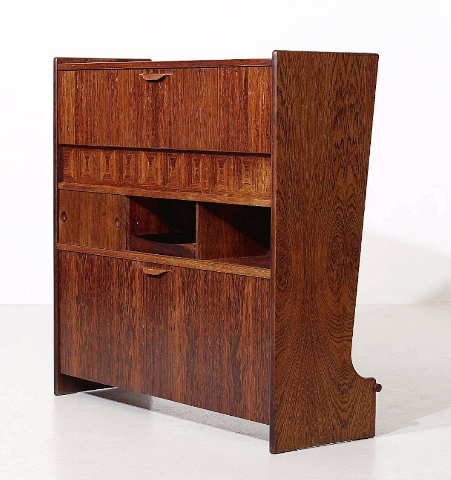 Mid-Century Modern Johannes Andersen Rosewood Bar Cabinet