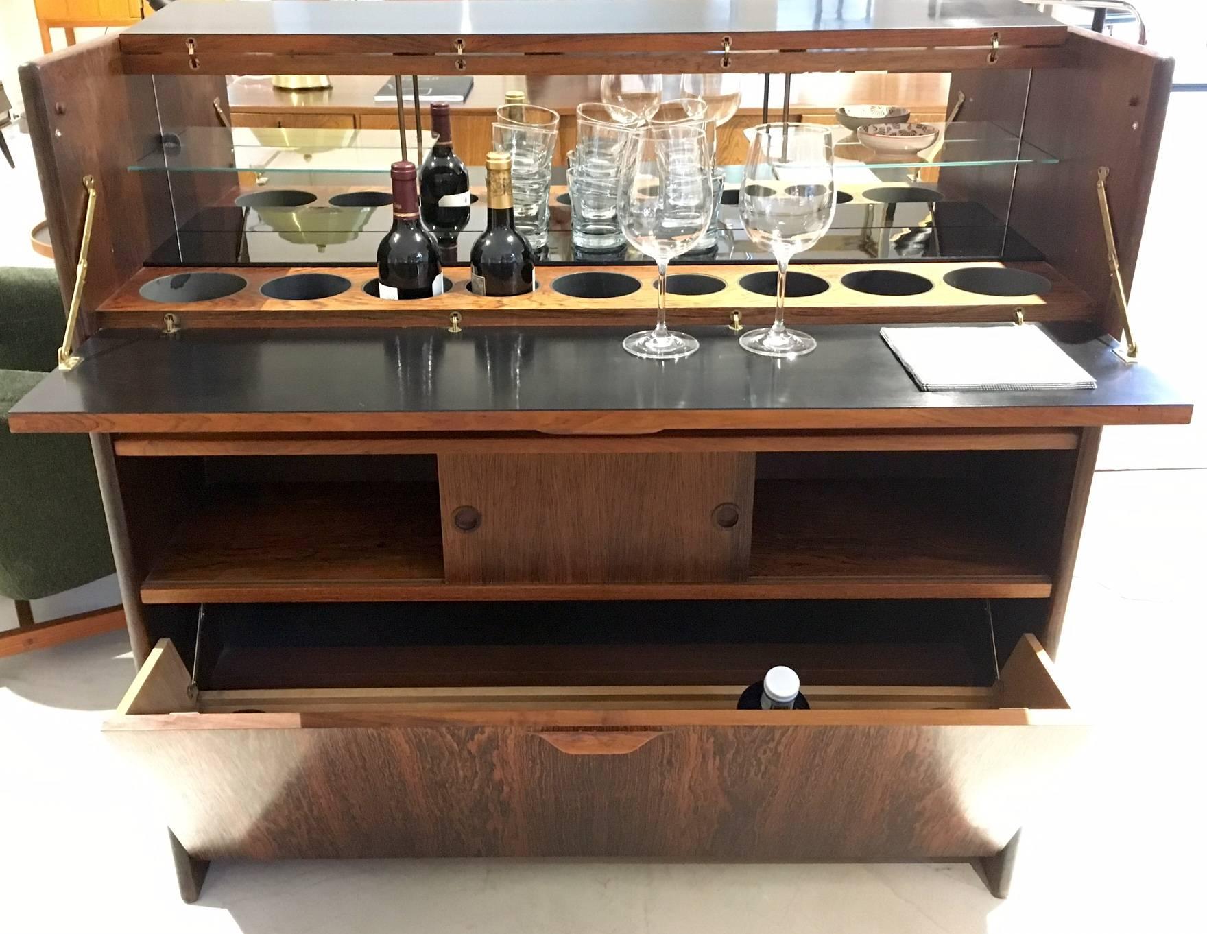 20th Century Johannes Andersen Rosewood Bar Cabinet