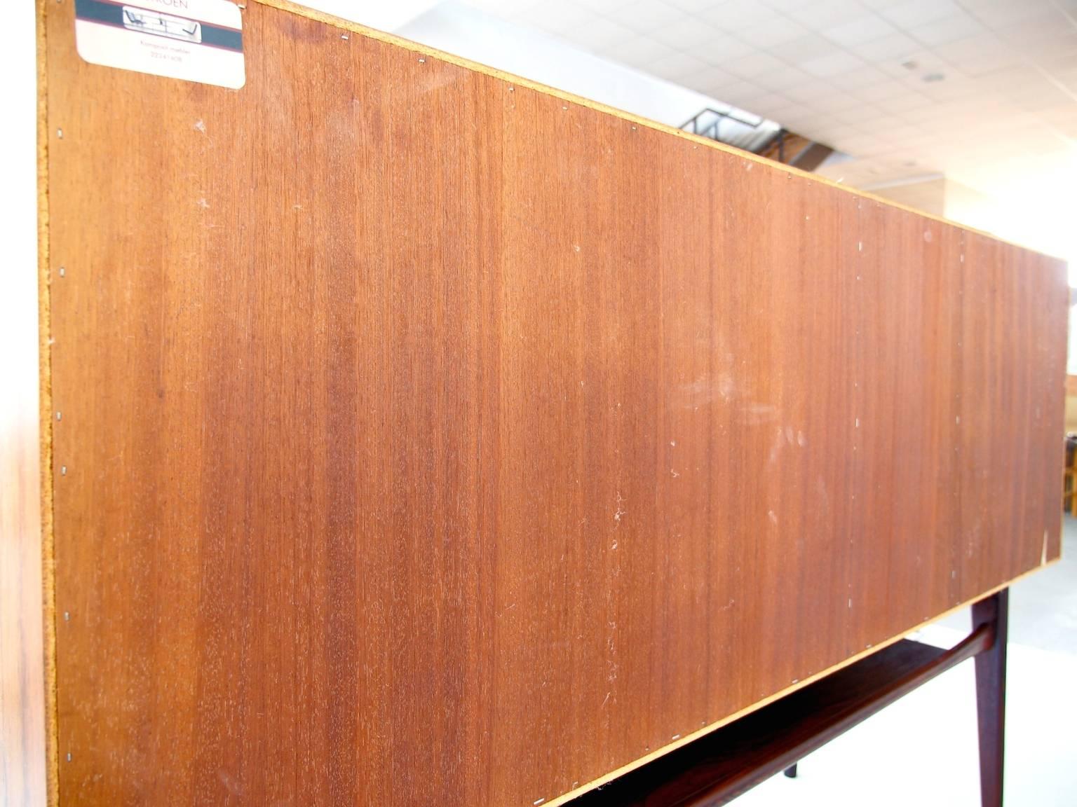 Mid-20th Century Rosewood Sideboard with Sliding Doors 3