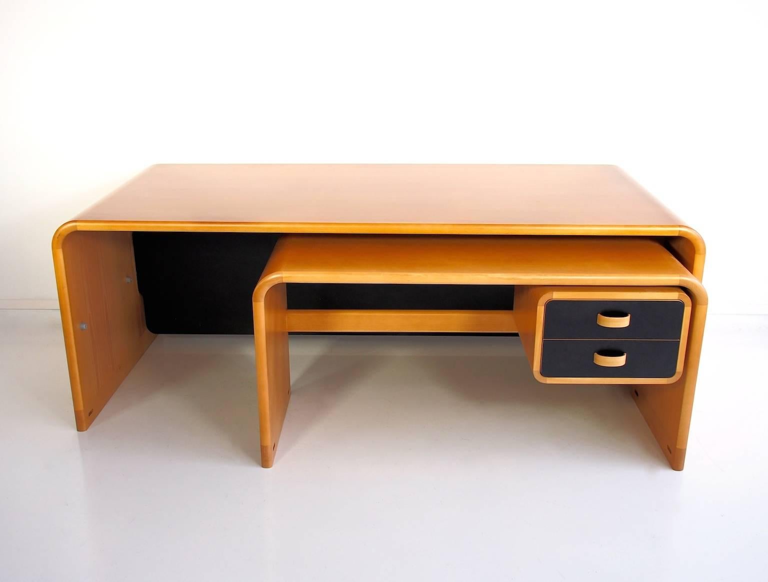 Scandinavian Modern Rud Thygesen & Johnny Sorensen Beech Desk by Magnus Olesen