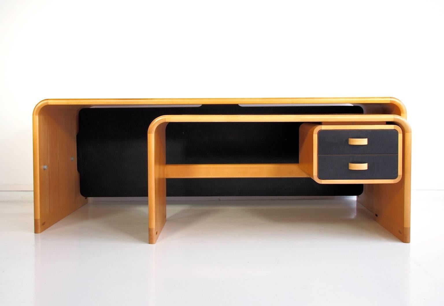 Scandinavian Modern Rud Thygesen & Johnny Sorensen Beech Desk by Magnus Olesen