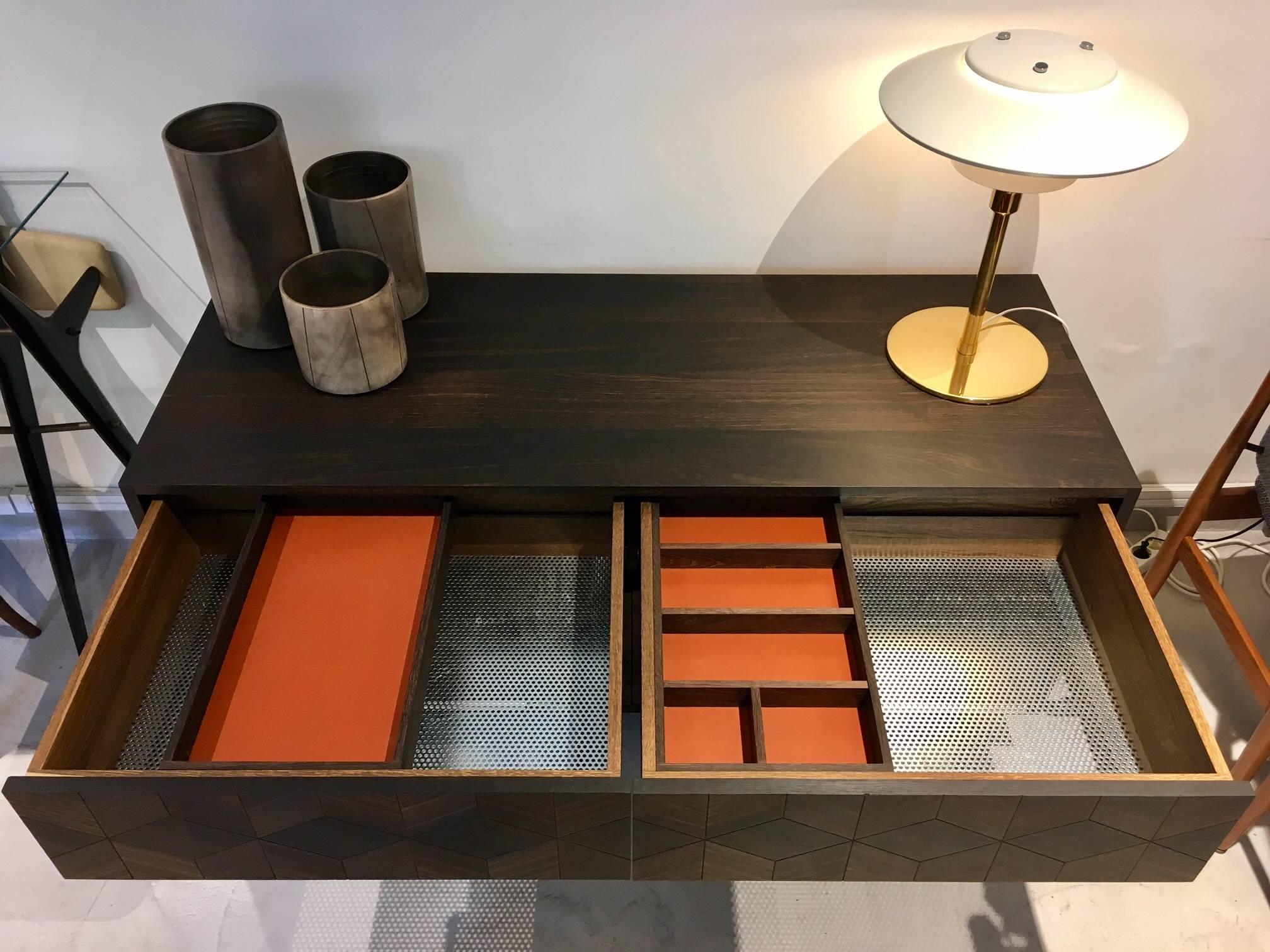 Modern Smoked Oak Sideboard by Meiwood Furniture
