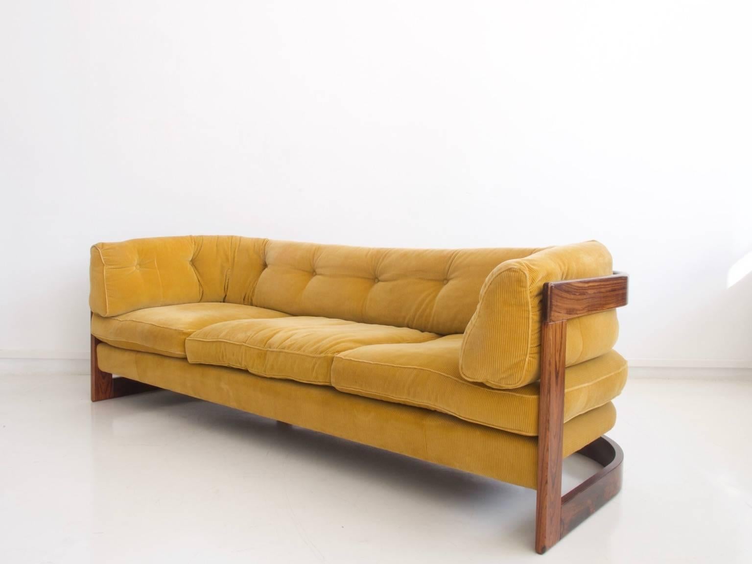 Mid-Century Modern Rosewood Sofa and Easy Chair from Stjernmobler