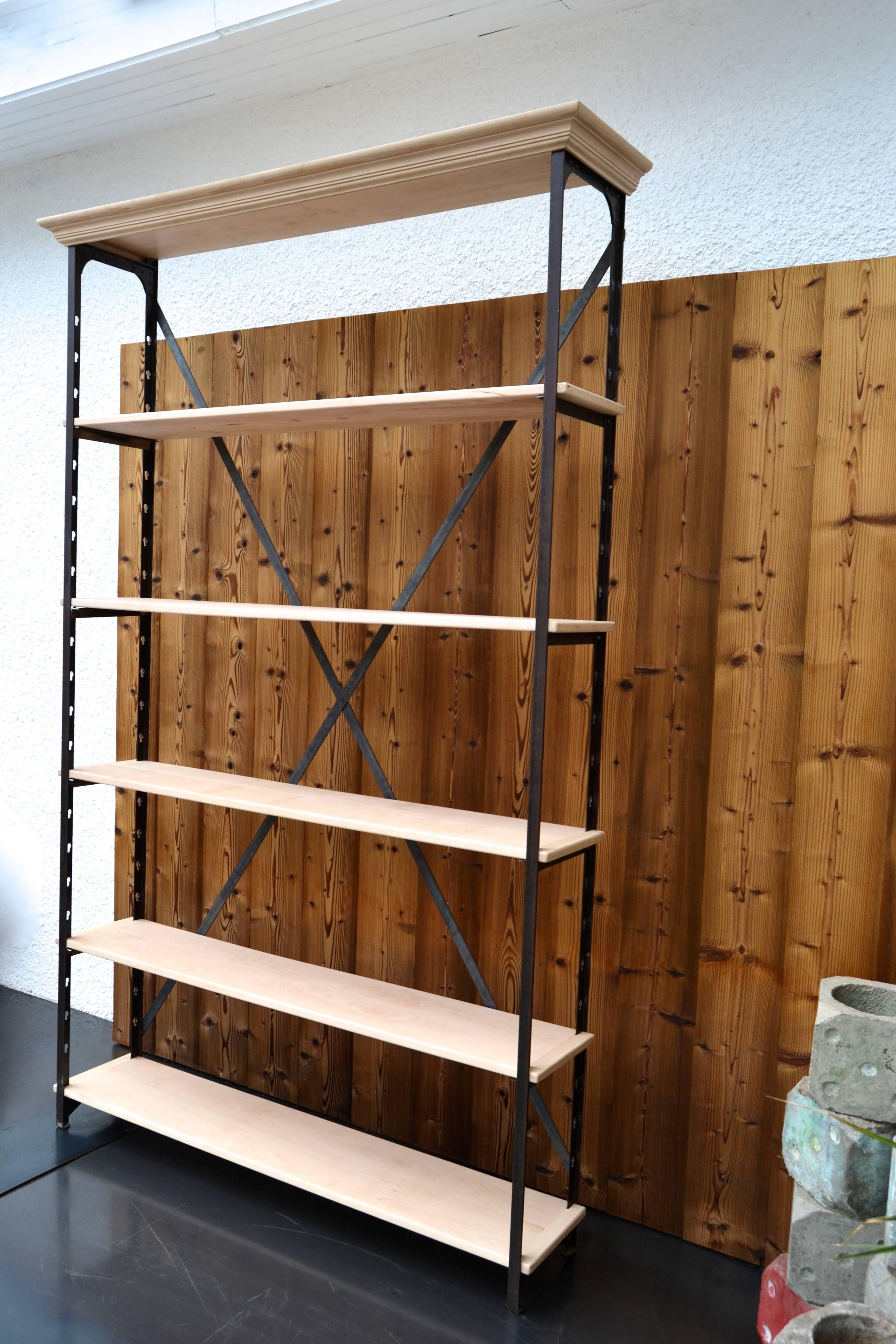 Industrial Shelf from a Former French Hardware Store from Lyon For Sale 2