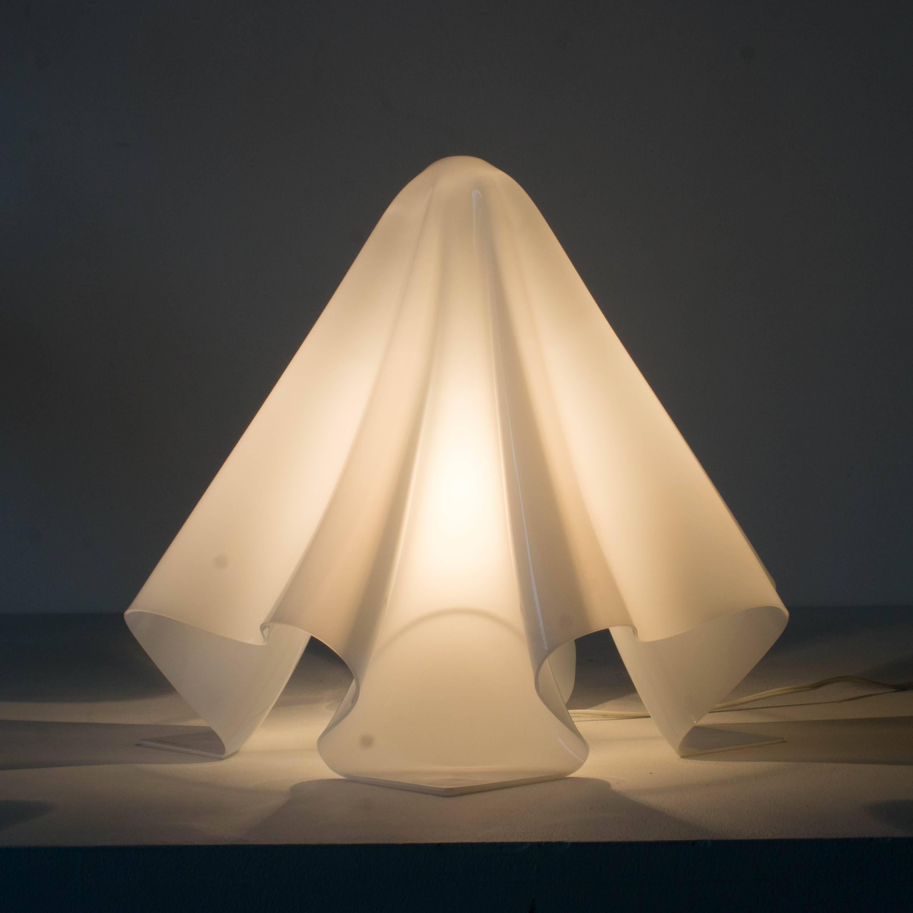 Japanese Shiro Kuramata White Acrylic Ghost Lamp Small