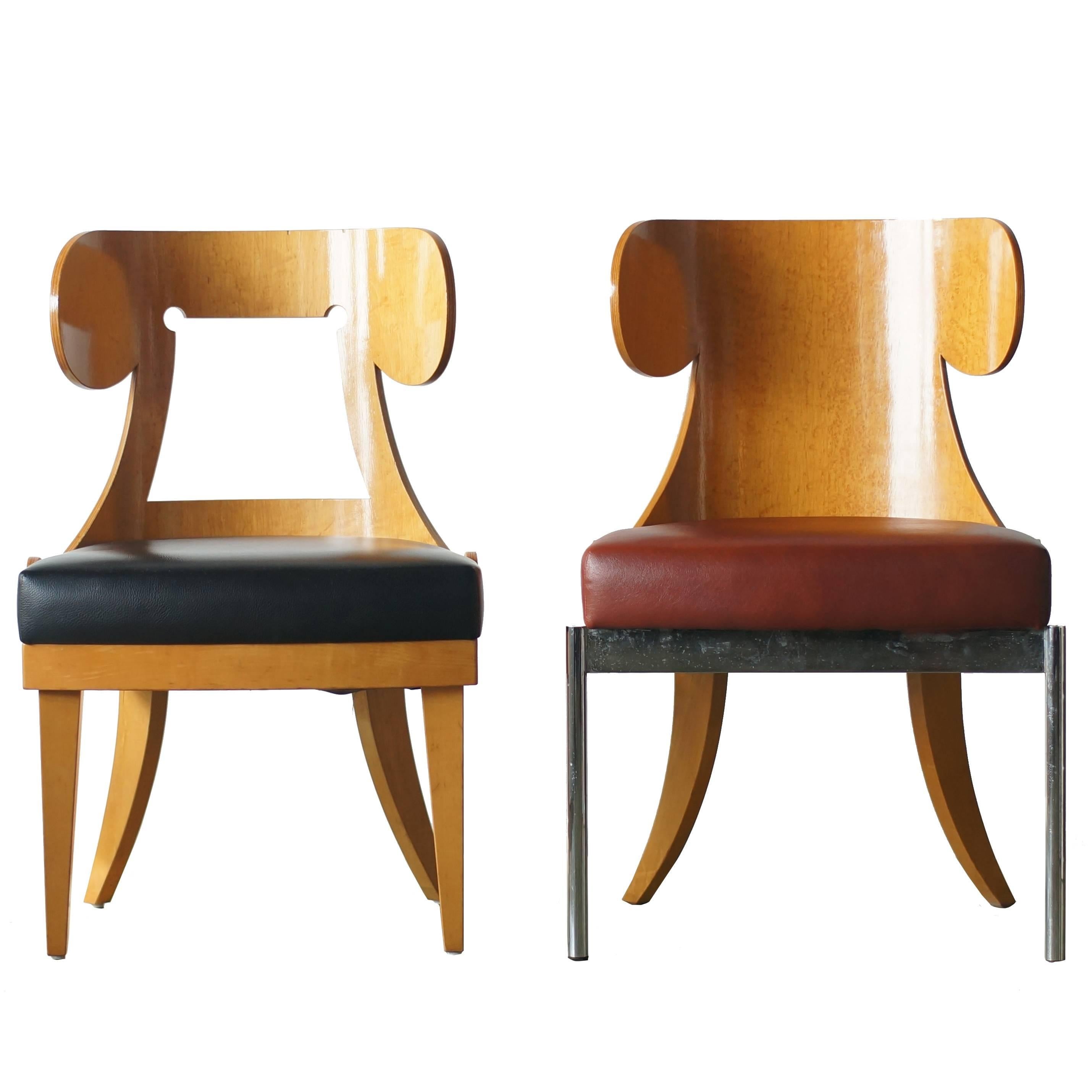 Kanji Ueki Prototype Chairs Dino and Dina Postmodern Classic Style