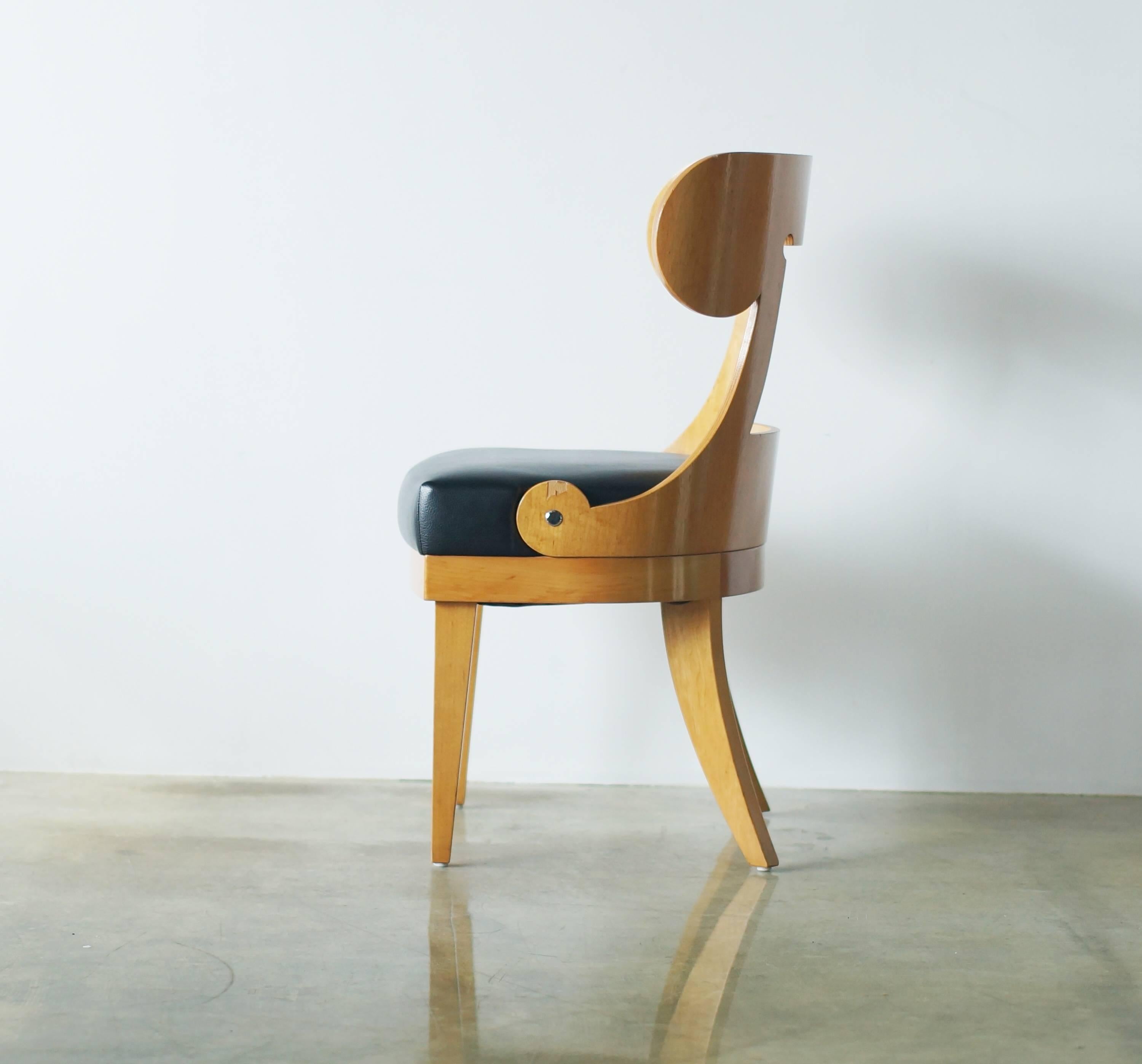 Japanese Kanji Ueki Prototype Chairs Dino and Dina Postmodern Classic Style