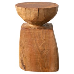 Hiroyuki Nishimura and Zogei Furniture Sculptural Wood Stool11 Tribal Glamping