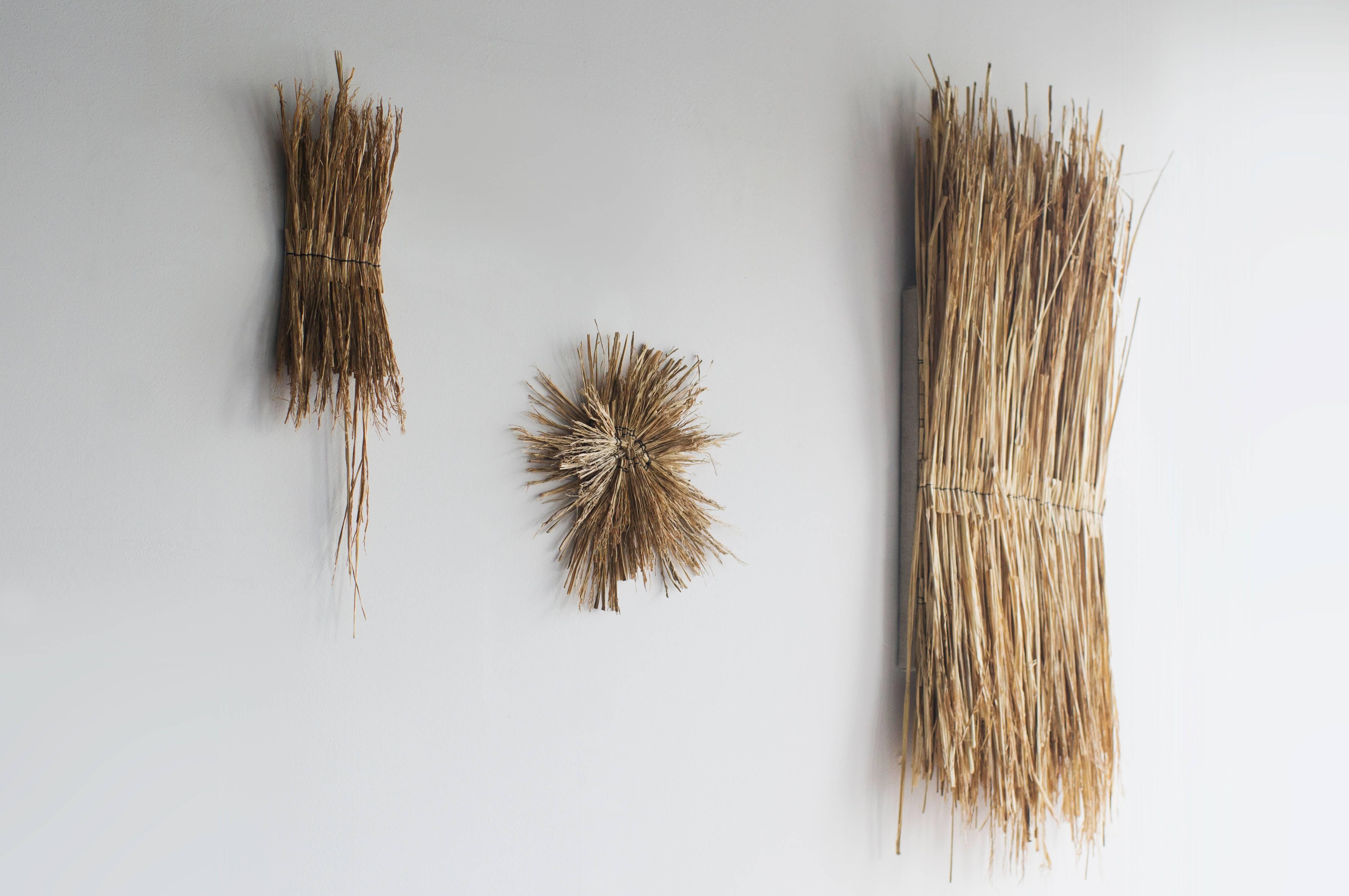 Japanese Arko Wall Art Primitive Tribal Style small 2 rice straw