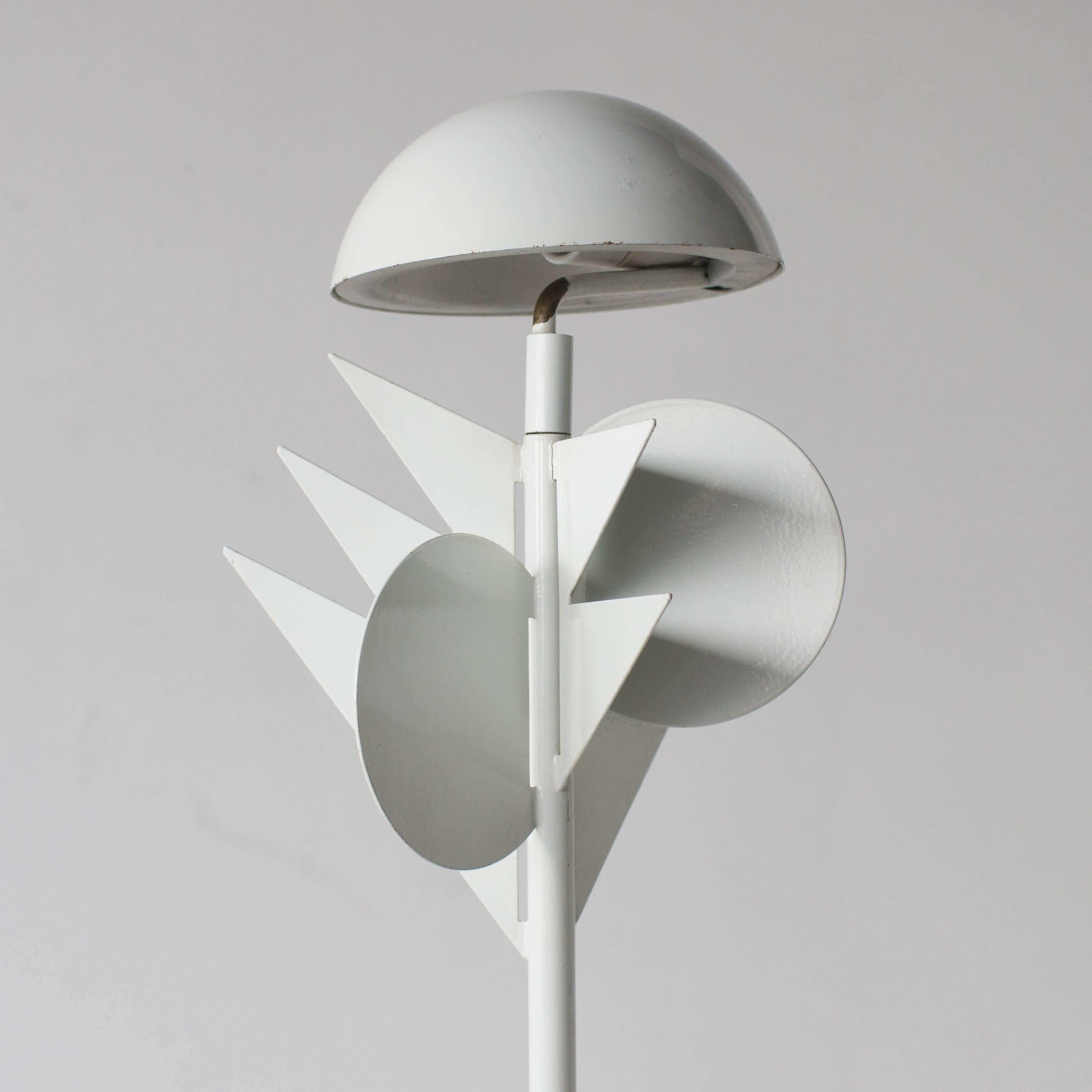 Painted Papalina Table Lamp Alessandro Mendini Eleusi, 1983 Alchimia Post modern 