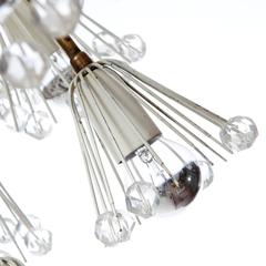 1960s Brass & Acrylic Chandelier by Emile Stejnar