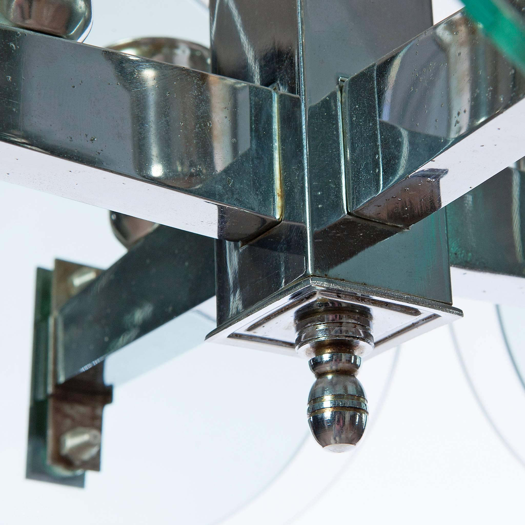 Colgante de cuatro luces de los años 60 Atribuido a Veca en Bueno estado para la venta en Schoorl, NL