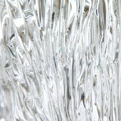 1950s Kalmar Ten-Light Brass and Pressed Glass Chandelier, Austria