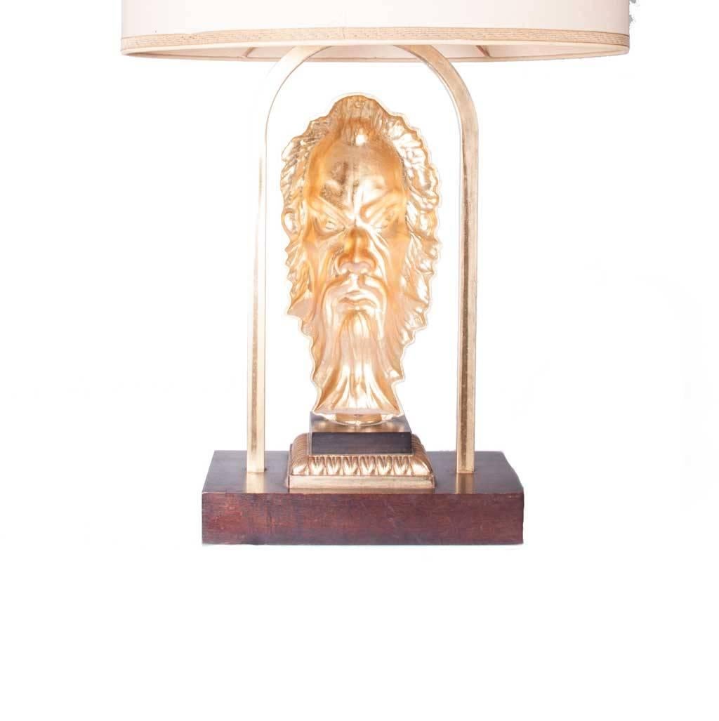 1960s Brass Table Lamp in Style of Maison Jansen In Good Condition For Sale In Amsterdam, NH