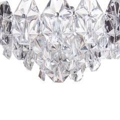 1960s Crystal and Chrome Seven-Light Chandelier by Kinkeldey