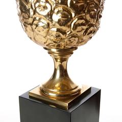 1970s Brass Table Lamp Attributed to Maison Jansen