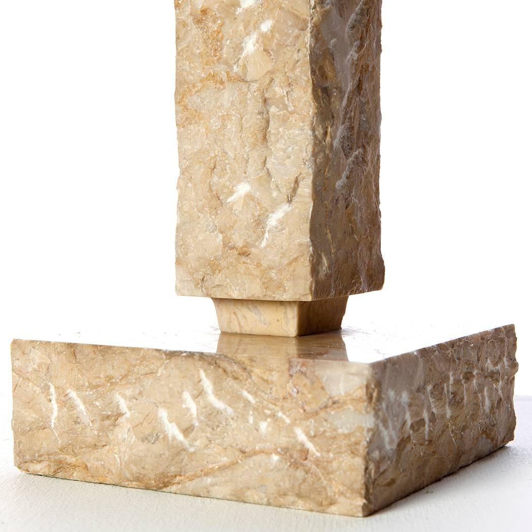 20th Century Portugal Marble & Brass Table Lamps, Antonio Matias Da Rocha & Irmãos, Pair, LDA