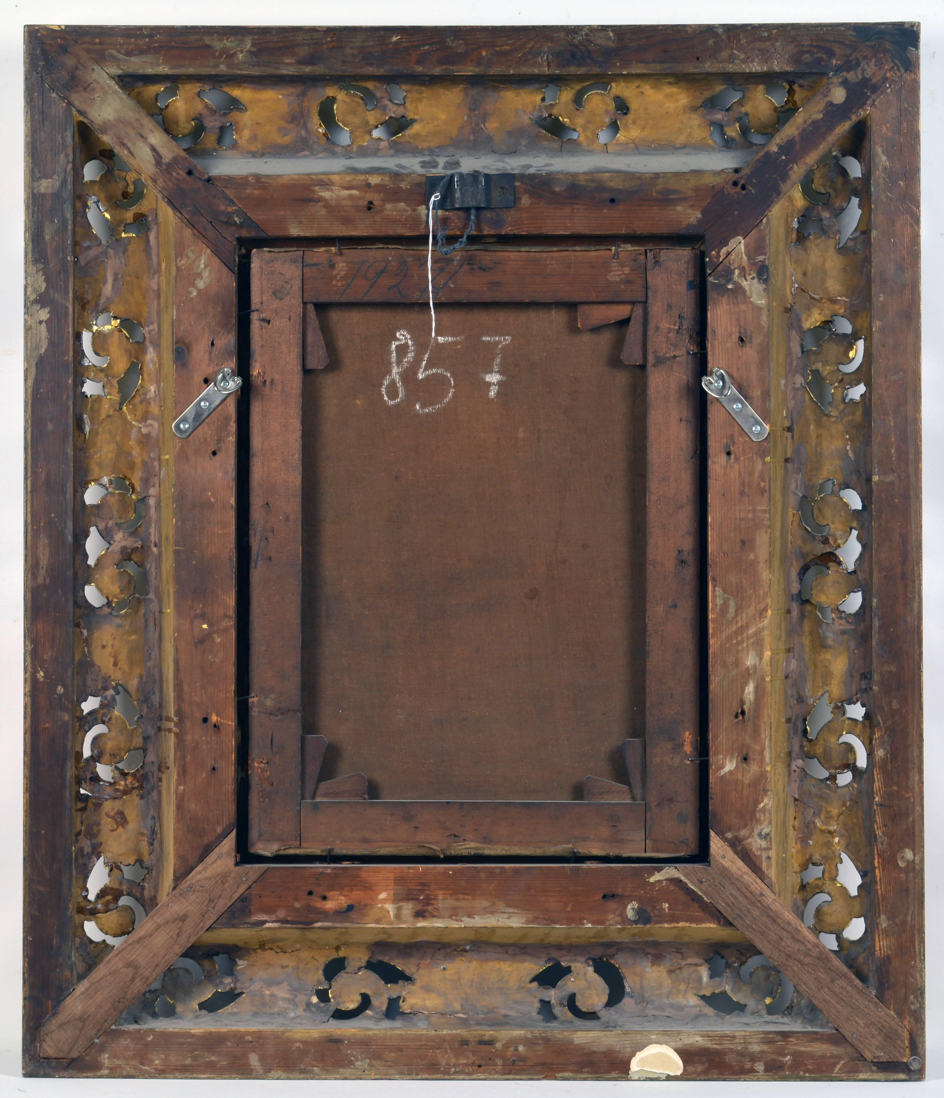'The Music Hour' by Karl Schellbach, Carved Louis XVI Open Work