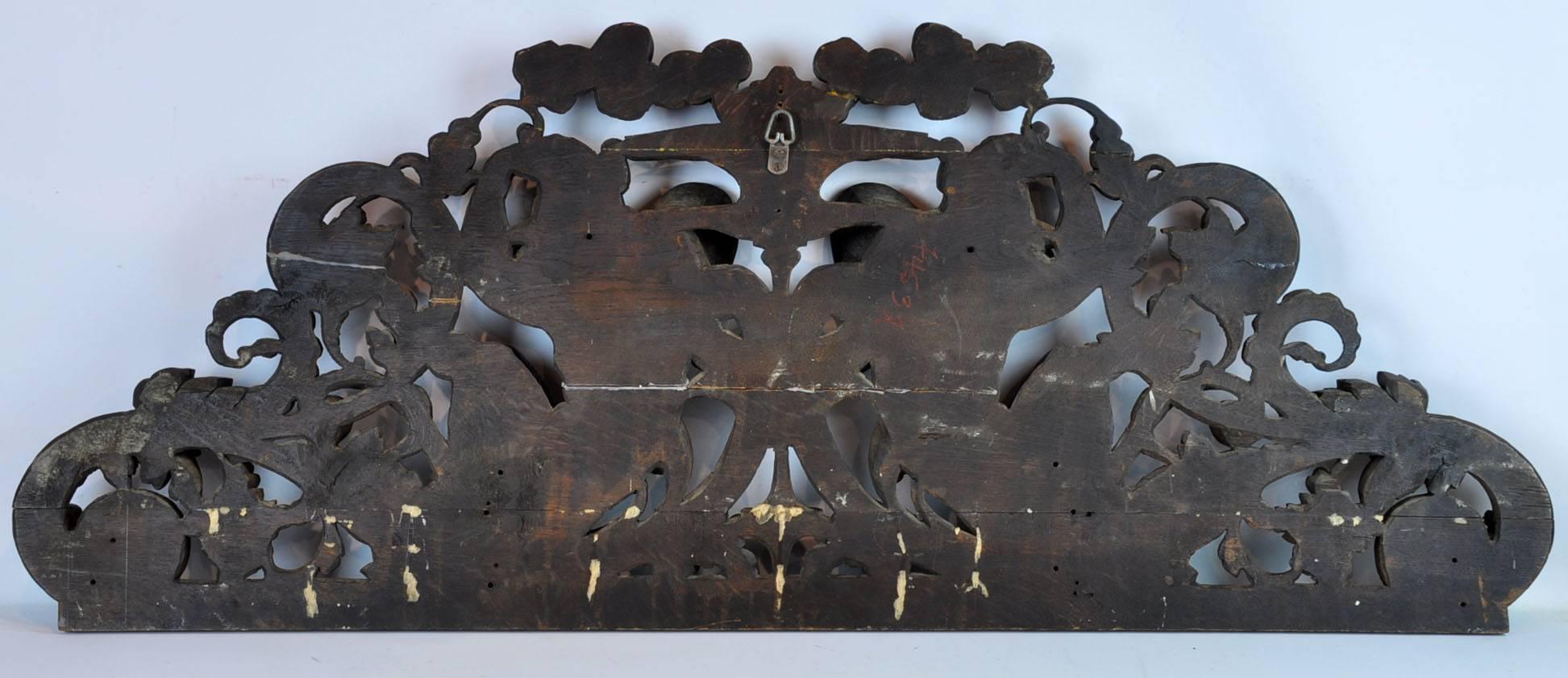 Late 19th Century Swiss Carved Wood Black Forest over Door Carving with Monkeys 3