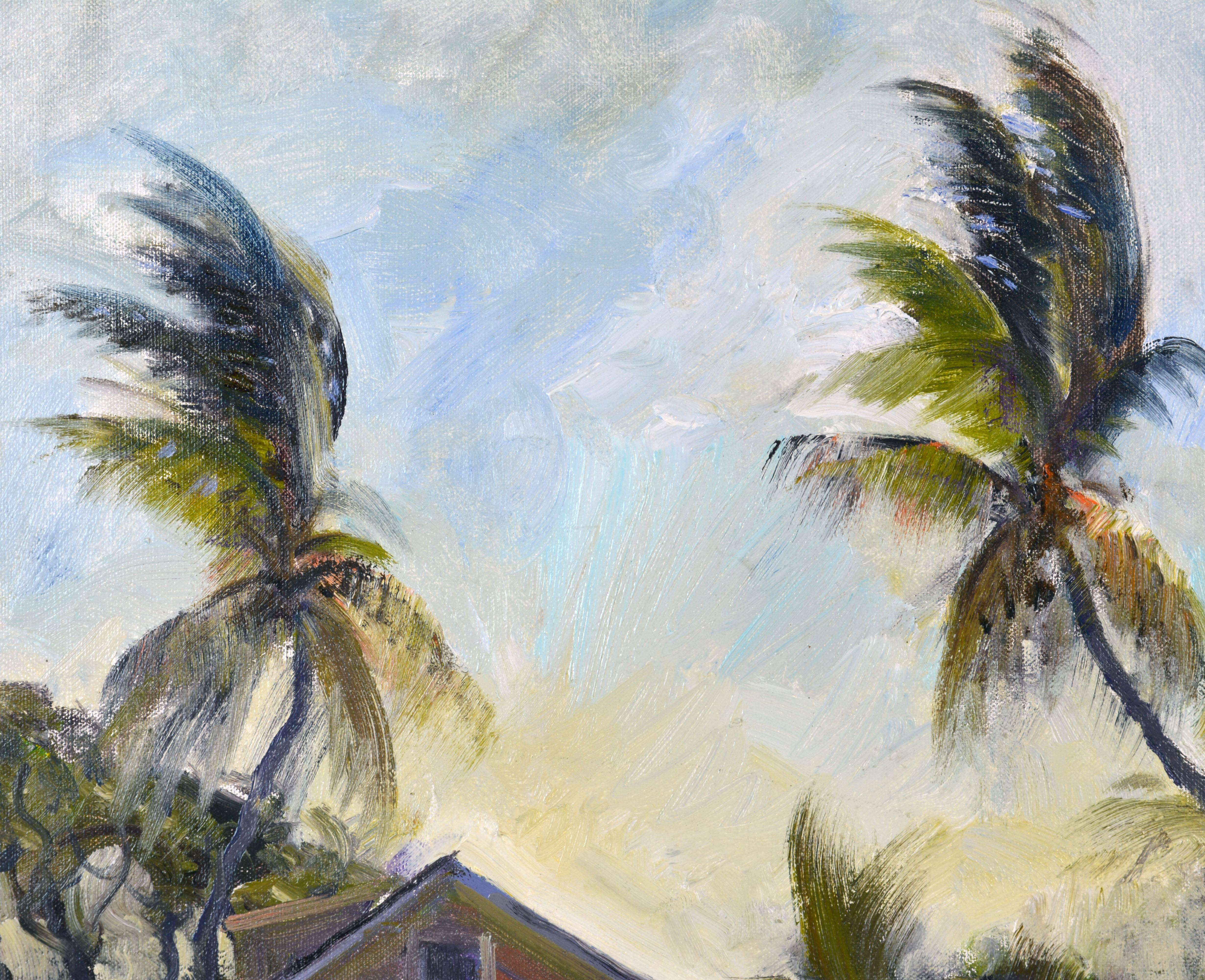 Wood 'Morning Light' Florida Impressionism by Robert C. Gruppe, American b. 1944
