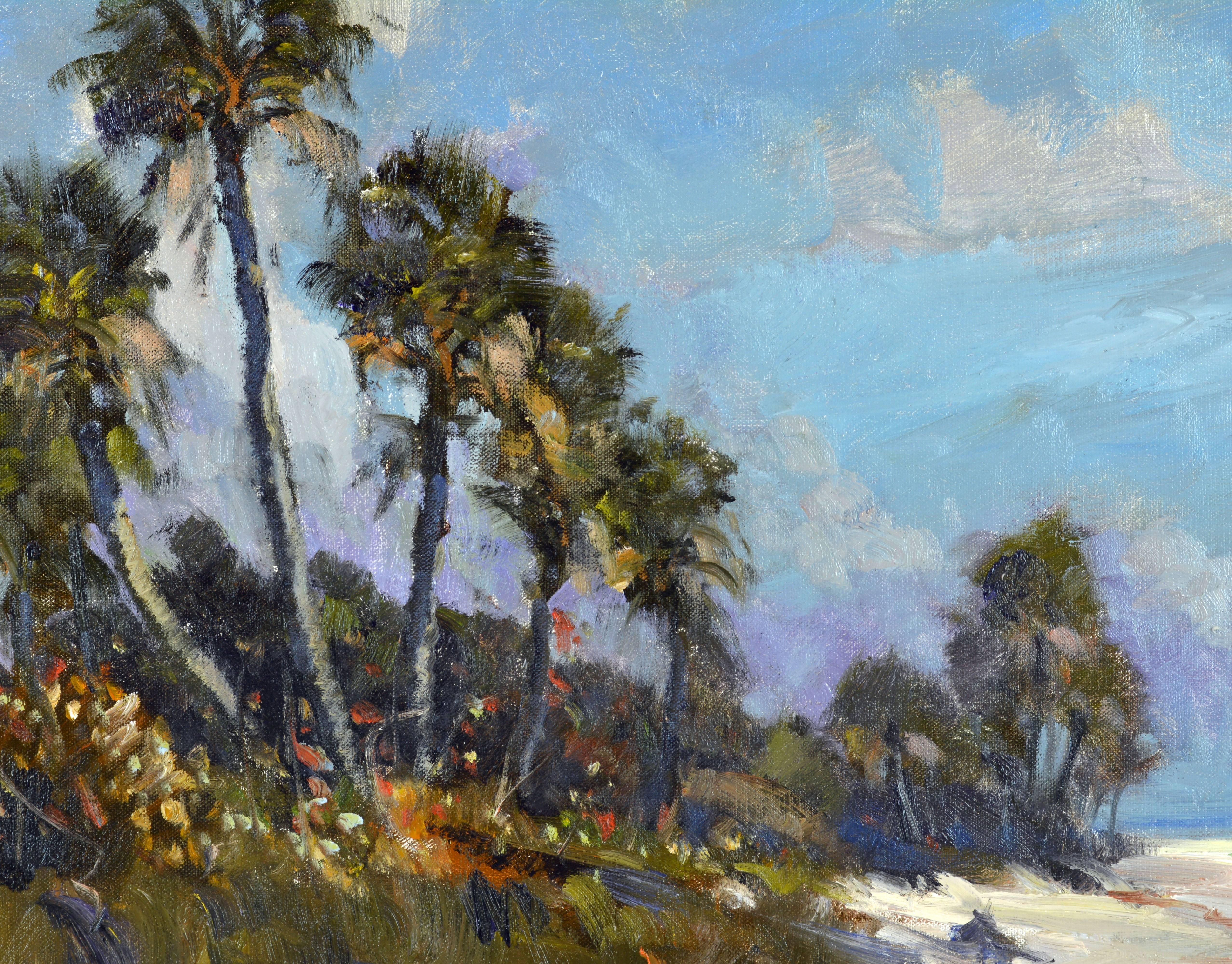 Modern 'Sable Palms' Florida Impressionism by Robert C. Gruppe, American